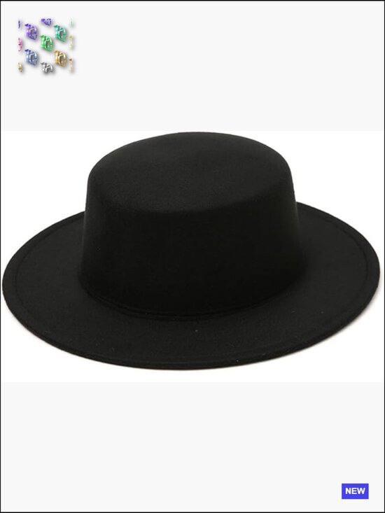 Classic Fedora Hat Wide Brim Panama Style Jazz Cap Unisex Wedding Party main image 7